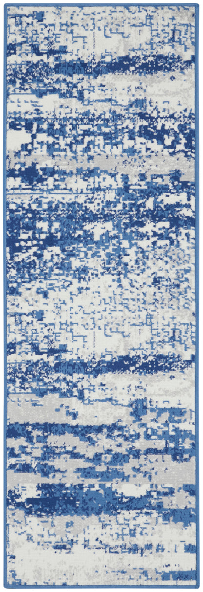 Nourison Home Whimsicle WHS06 Ivory Navy Contemporary Power-loomed Rug