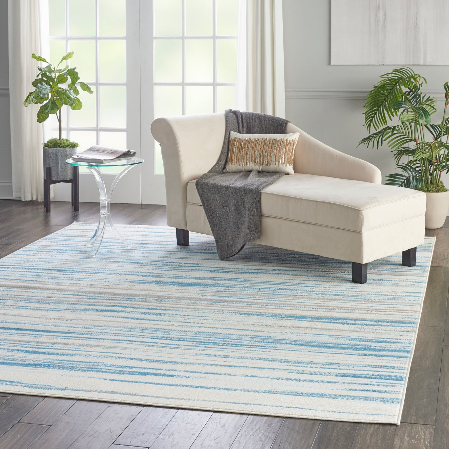 Nourison Home Jubilant  Blue  Contemporary