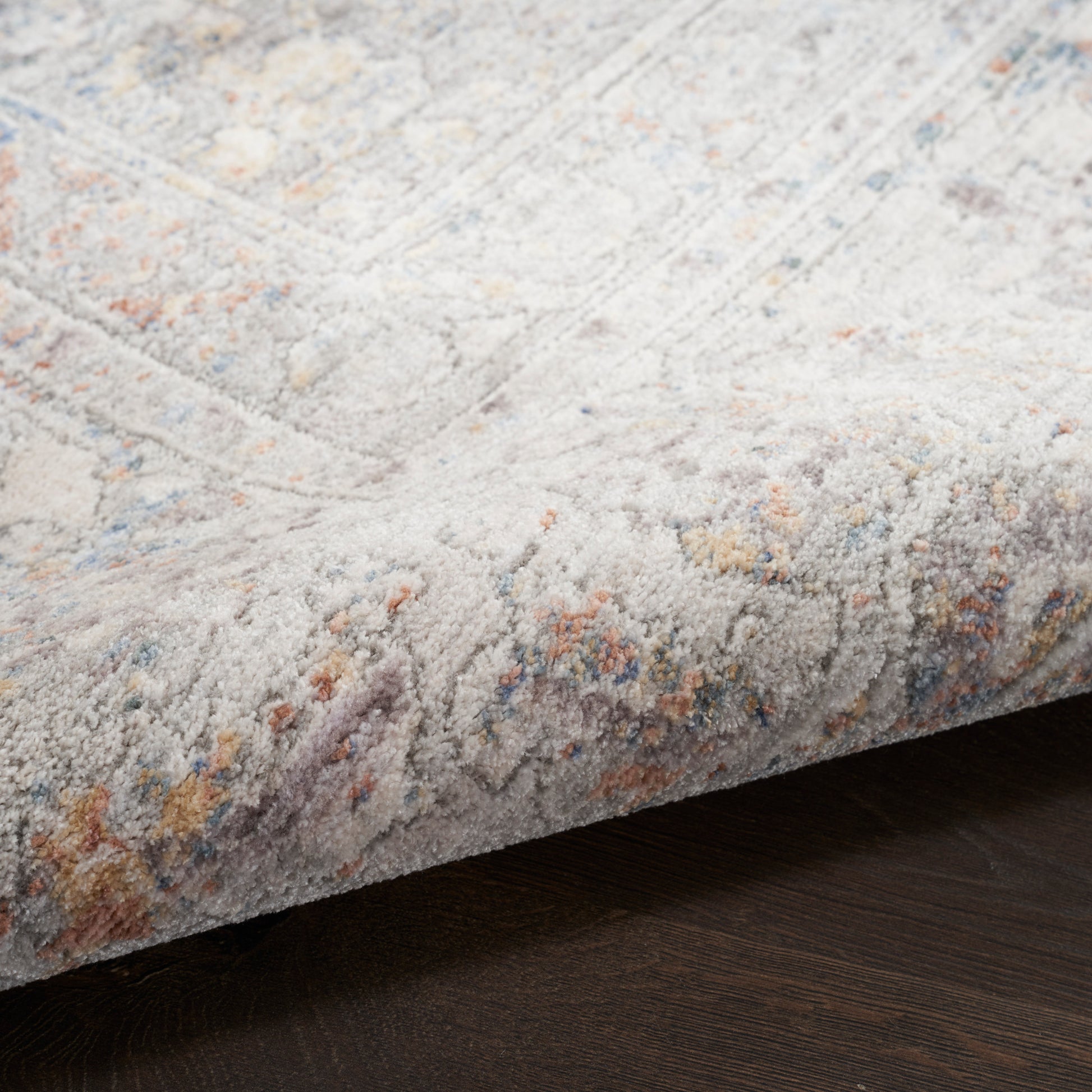 Nourison Home Elegant Heirlooms  Blue Multicolor  Traditional