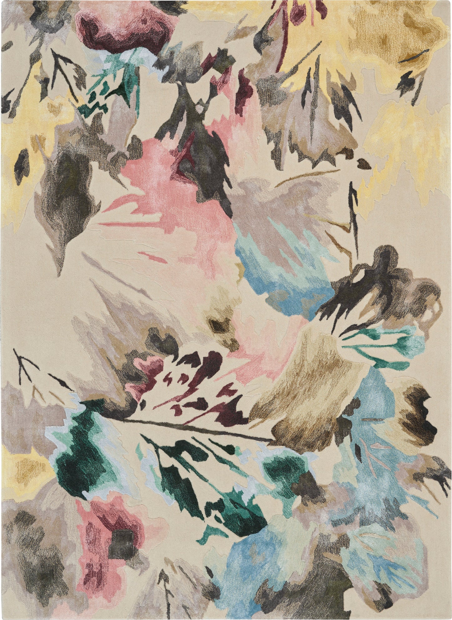 Nourison Home Prismatic PRS15 Beige Multicolor Contemporary Hand Tufted Rug