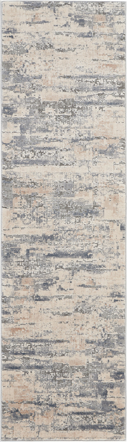 Nourison Home Rustic Textures RUS04 Beige Grey Contemporary Power-loomed Rugs