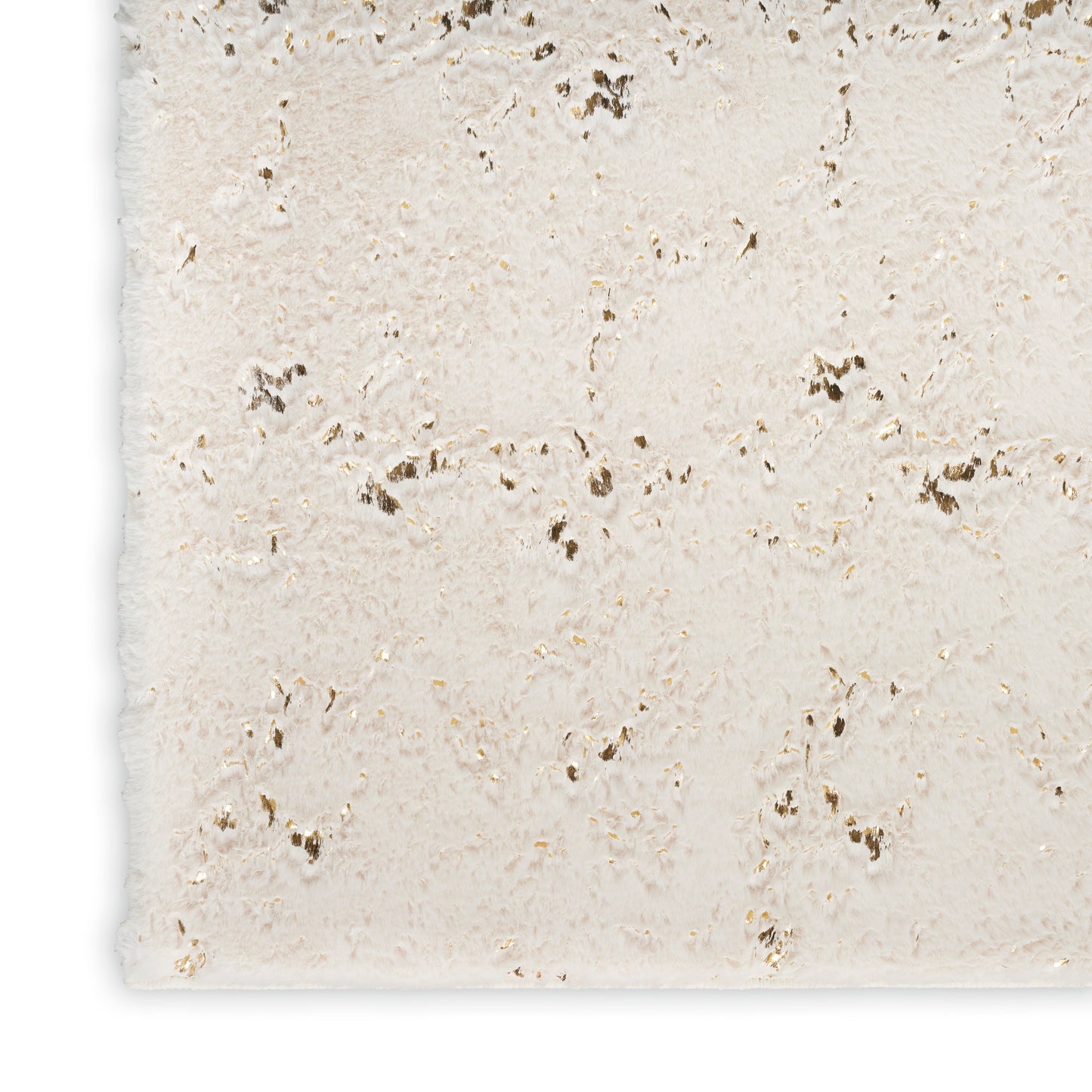 Nourison Home Cozy Shimmer  Ivory Gold  Contemporary