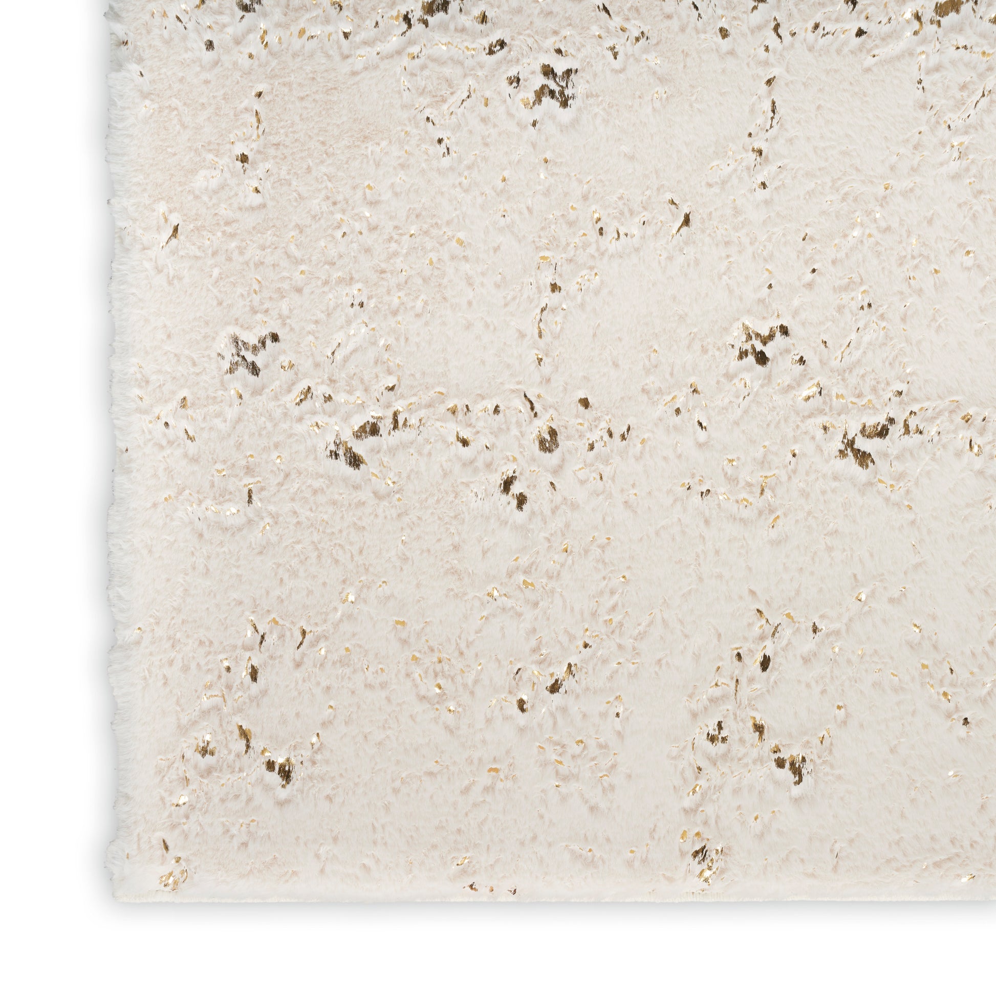 Nourison Home Cozy Shimmer  Ivory Gold  Contemporary