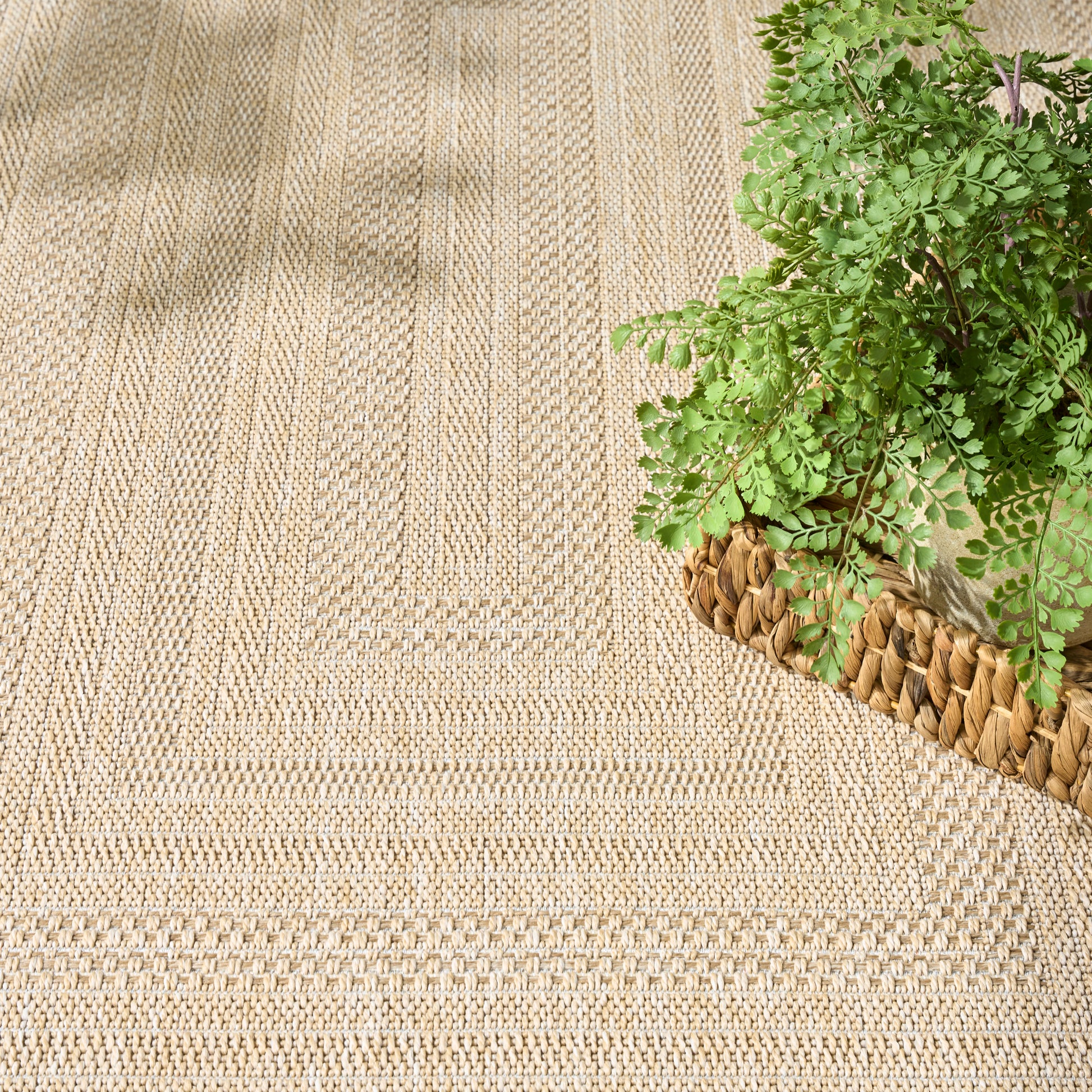 Nourison Home Tulum  Cream  Contemporary