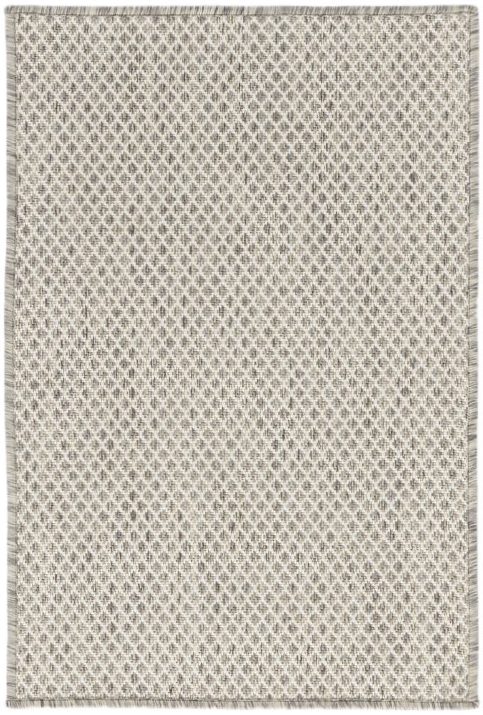 Nourison Home Courtyard COU01 Ivory Silver Contemporary Power-loomed Rug