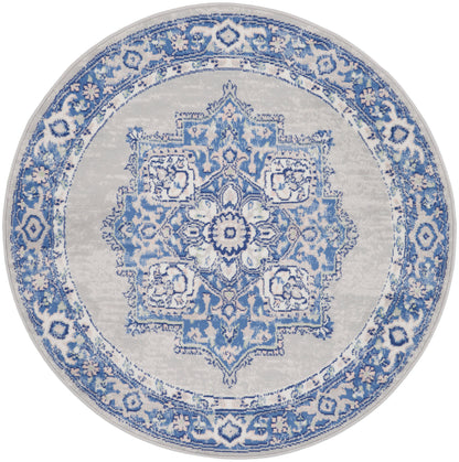 Nourison Home Whimsicle WHS03 Grey Blue Transitional Power-loomed Rug