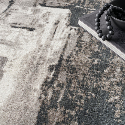 Nourison Home Twilight  Grey Ivory Black  Contemporary