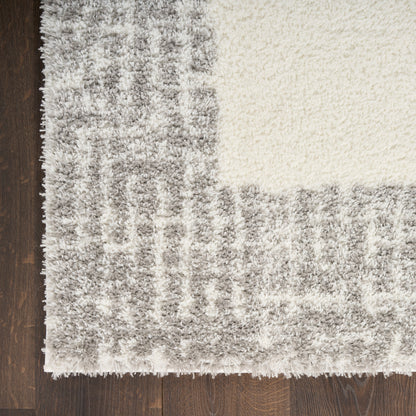 Nourison Home Pacific Shag  Ivory Grey  Contemporary