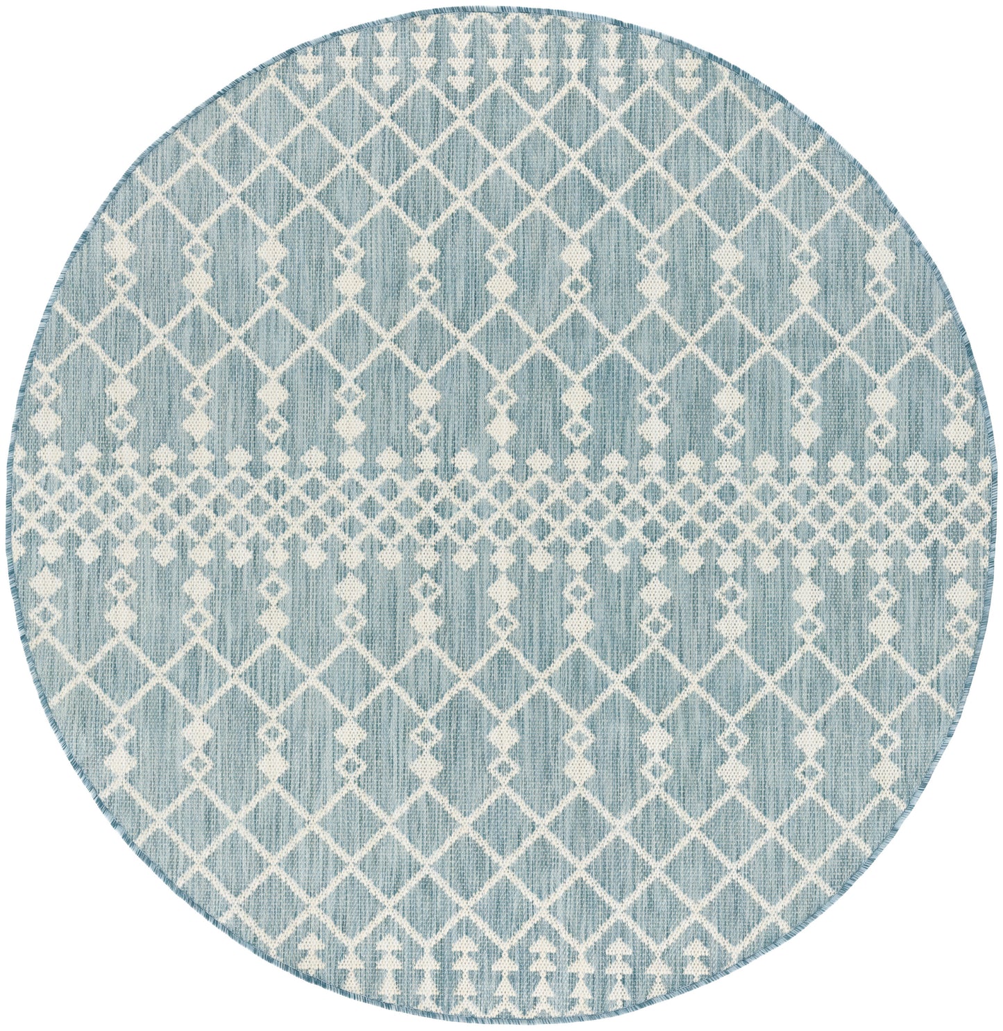 Nourison Home Positano POS02 Aqua Contemporary Power-loomed Rug