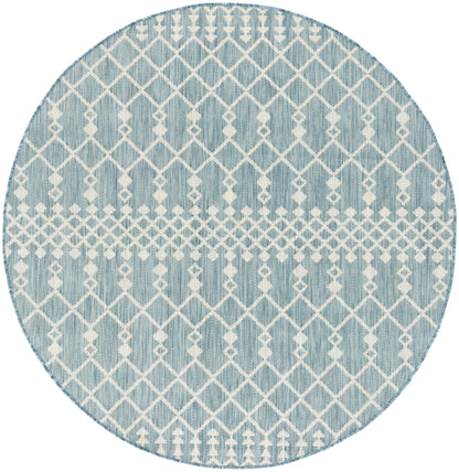 Nourison Home Positano POS02 Aqua Contemporary Power-loomed Rug