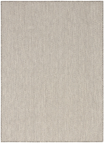 Nourison Home Courtyard COU01 Ivory Silver Contemporary Power-loomed Rug