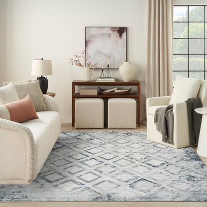 Nourison Home Dekor  Grey Navy  Contemporary