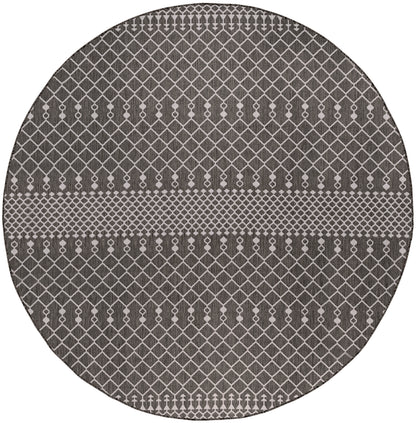 Nourison Home Positano POS02 Black Contemporary Power-loomed Rug