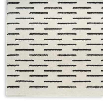 Nourison Home Nordic  Ivory Black  Contemporary