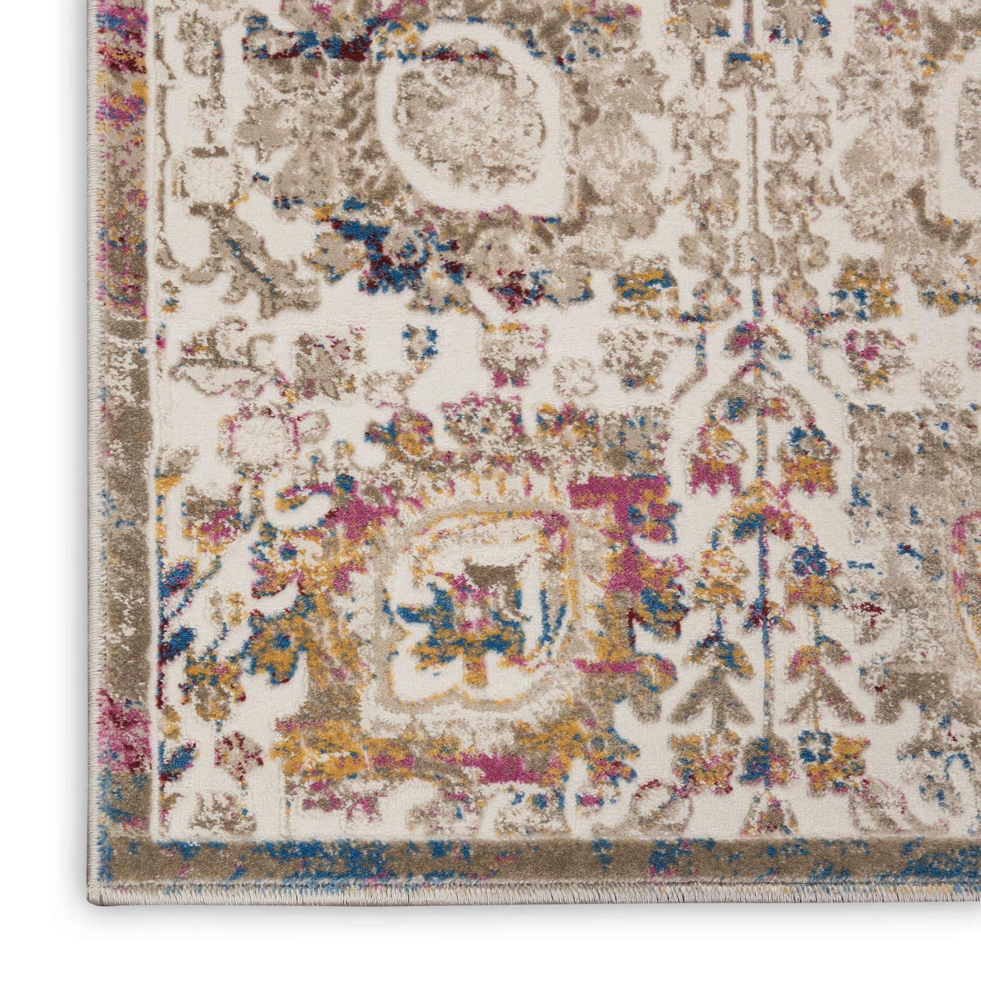 Nourison Home Melody  Ivory Multicolor  Traditional
