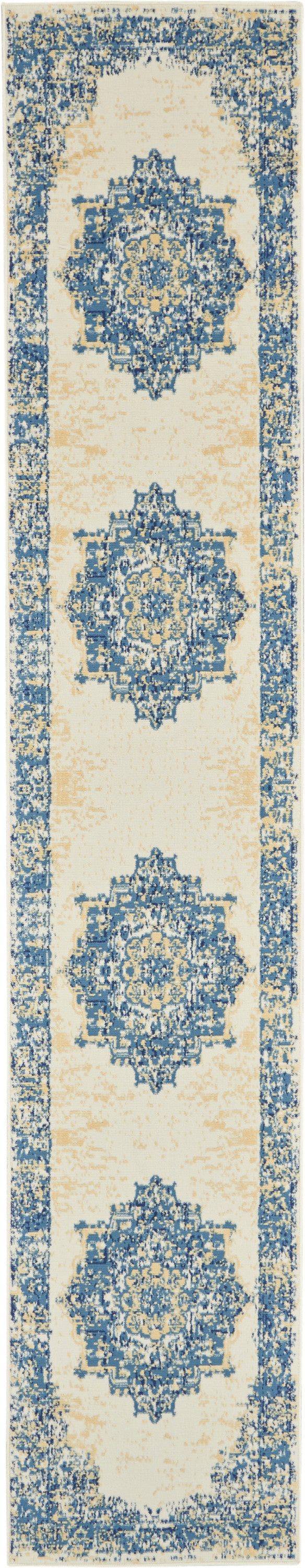 Nourison Home Grafix GRF14 White Transitional Power-loomed Rug