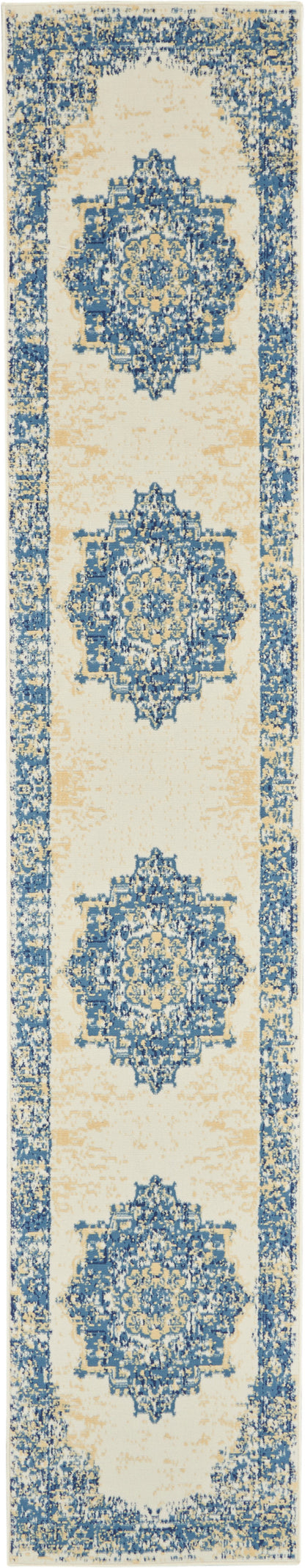 Nourison Home Grafix GRF14 White Transitional Power-loomed Rug