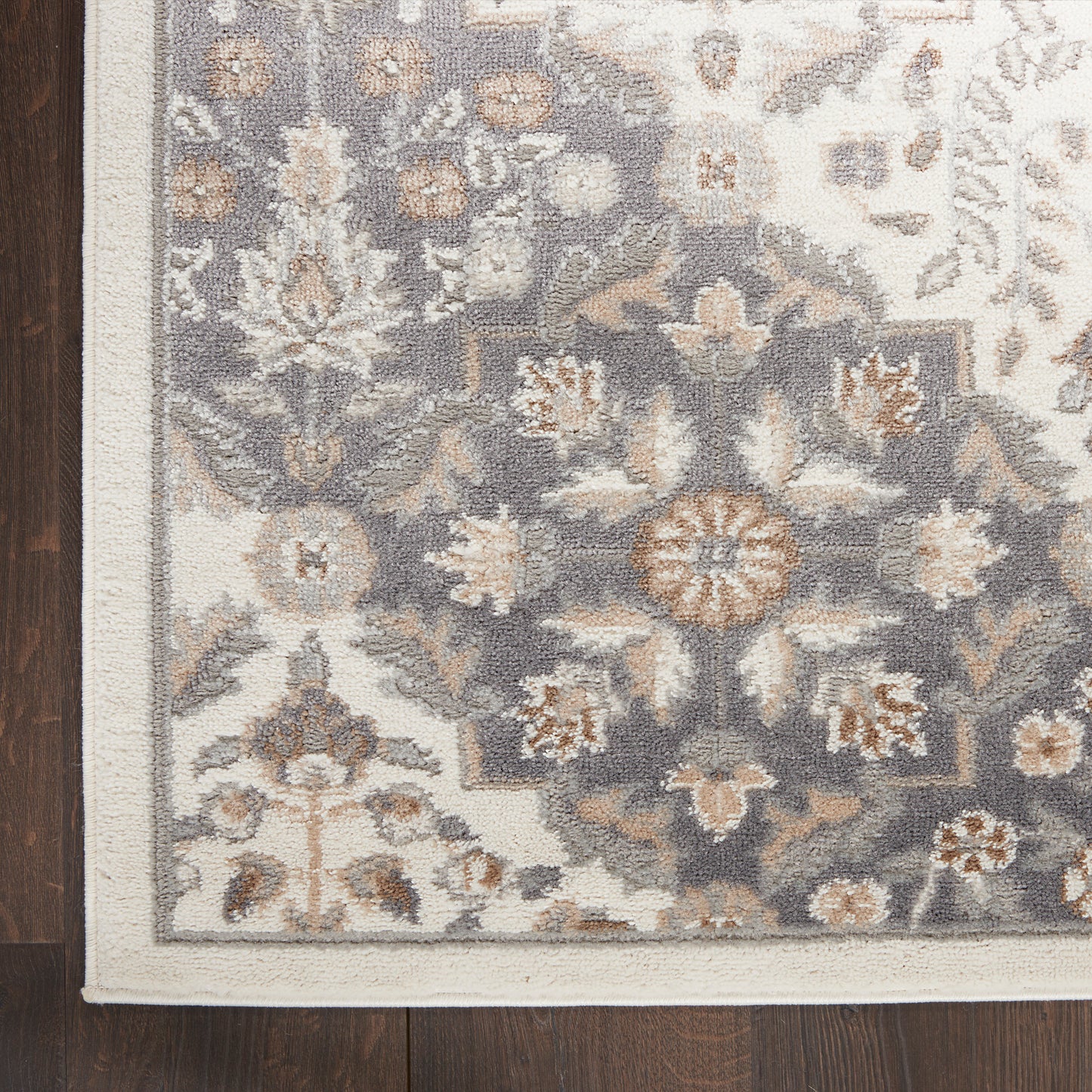 Nourison Home Elation  Ivory Grey  Traditional