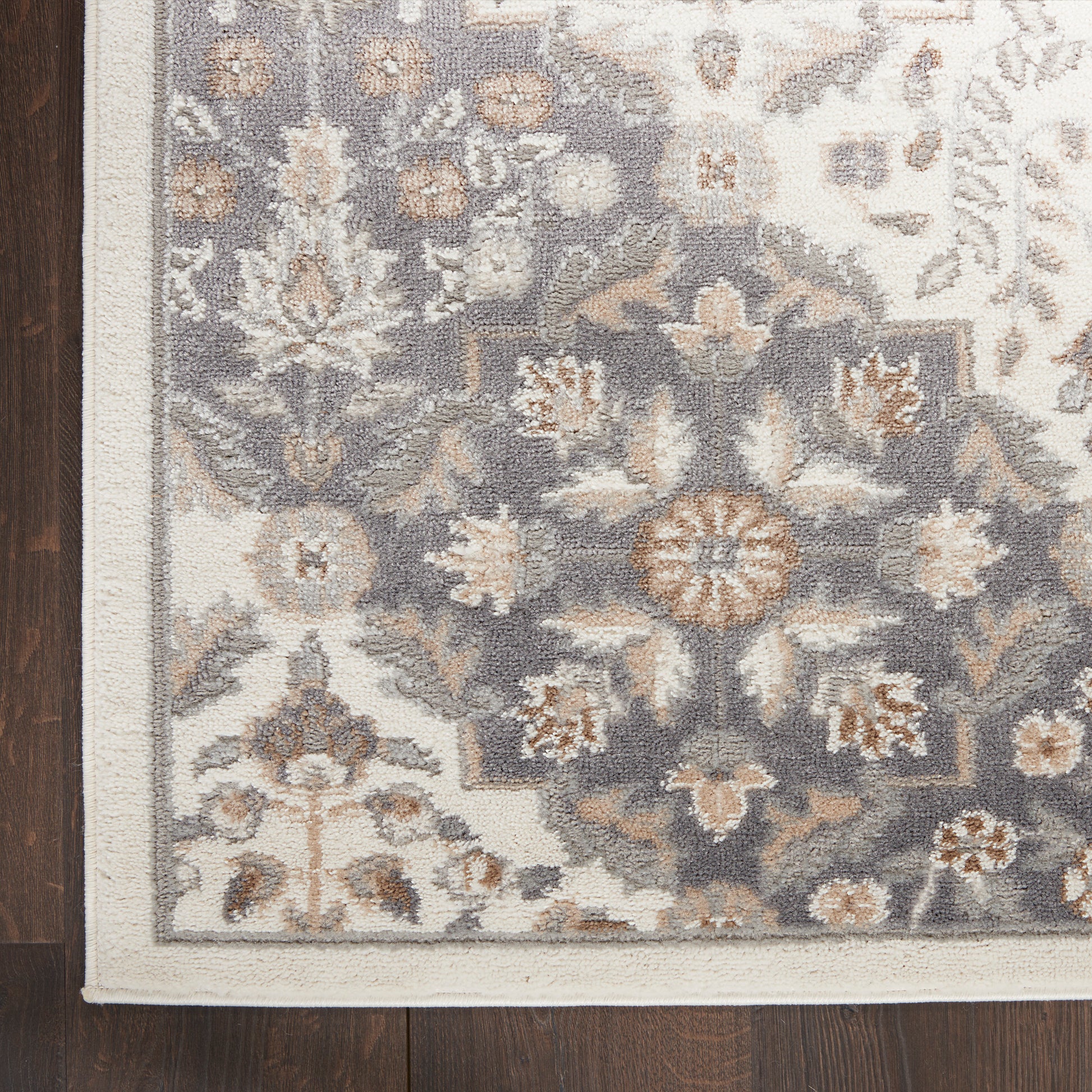 Nourison Home Elation  Ivory Grey  Traditional