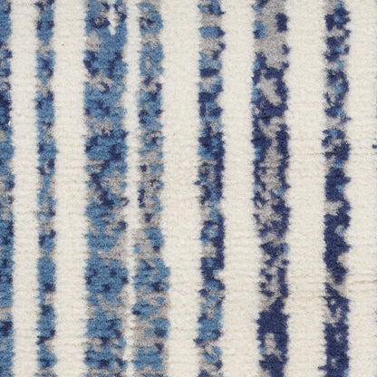 Nourison Home Grafix  Blue Grey  Contemporary