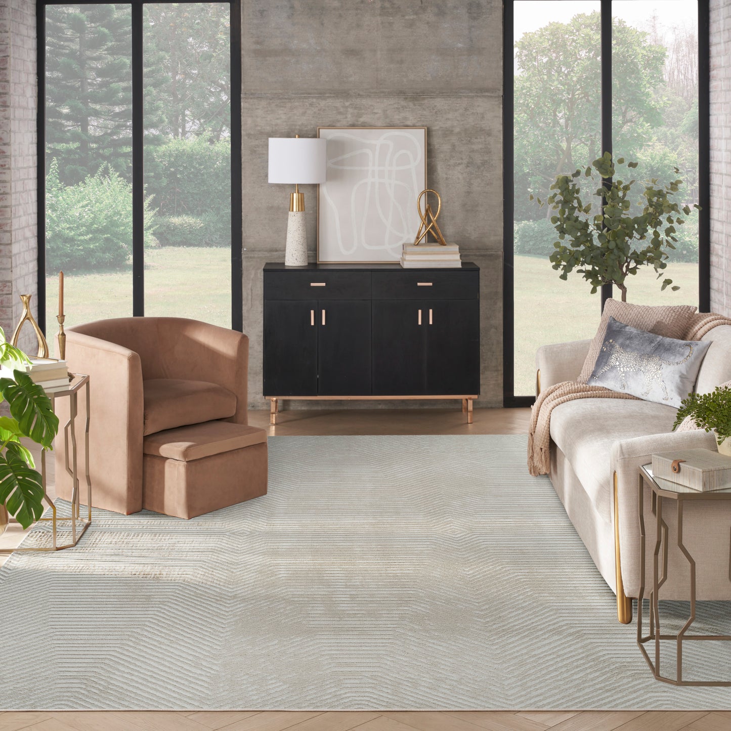 Nourison Home Dekor  Ivory Beige  Contemporary