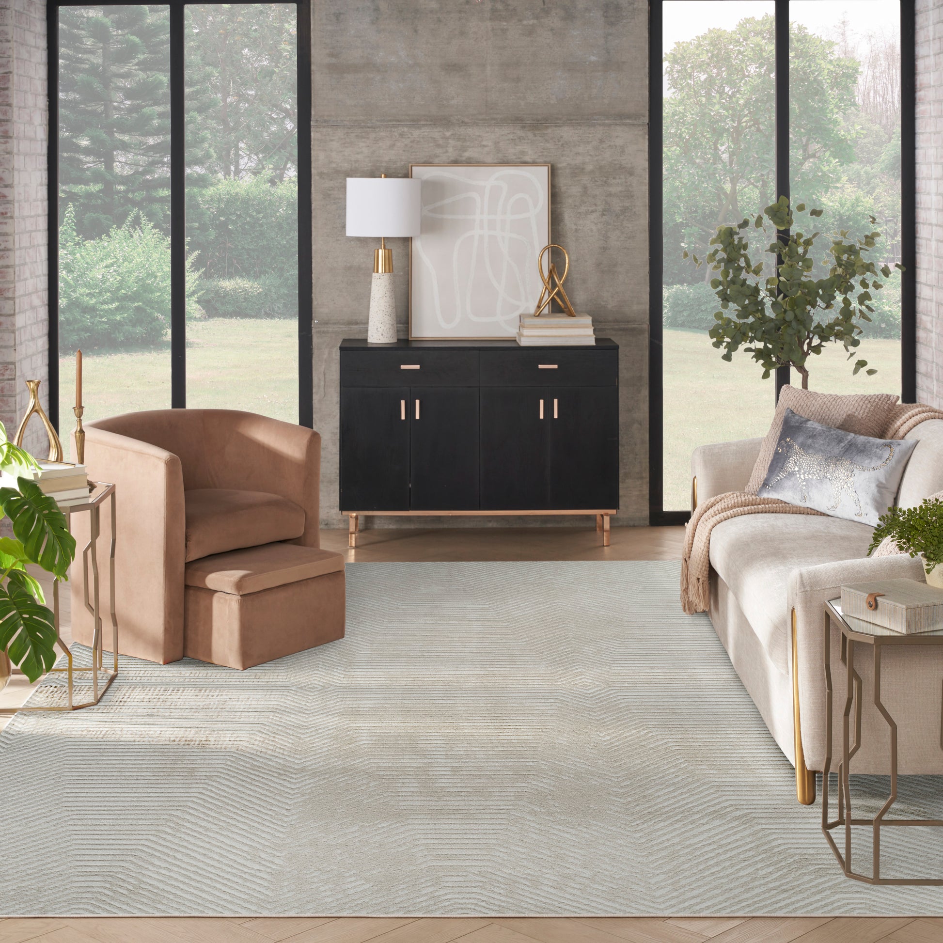 Nourison Home Dekor  Ivory Beige  Contemporary