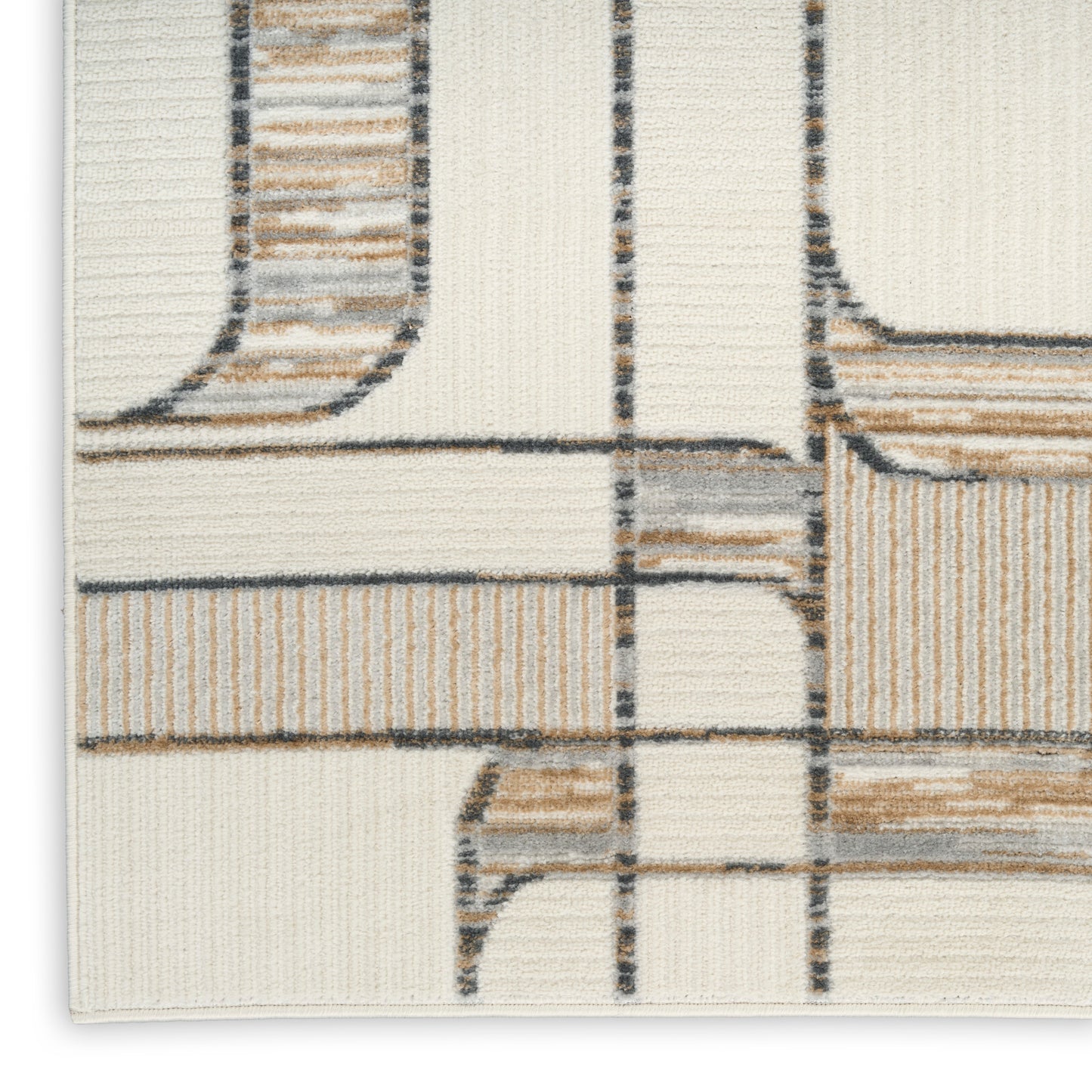 Nourison Home Nordic  Ivory Multicolor  Contemporary