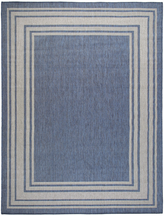 Nourison Home Horizon Indoor/Outdoor  Denim  Contemporary