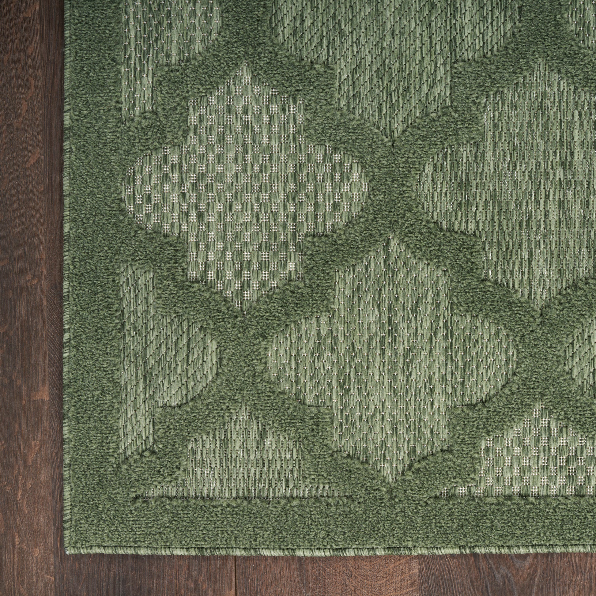 Nourison Home Easy Care  Green  Contemporary