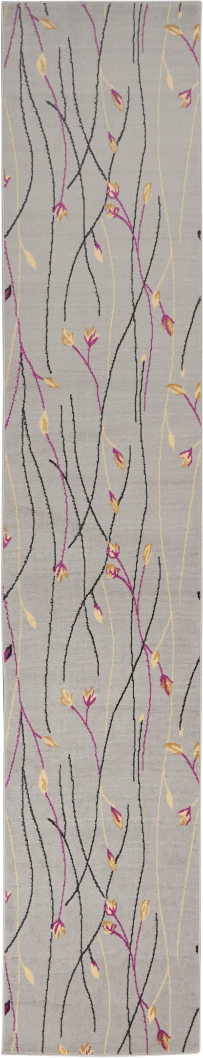 Nourison Home Grafix GRF15 Grey Contemporary Power-loomed Rug