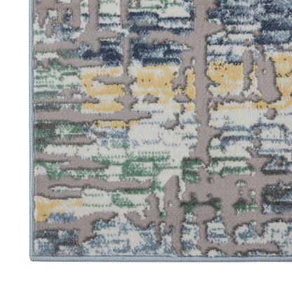 Nourison Home Urban Chic  Grey Multicolor  Contemporary