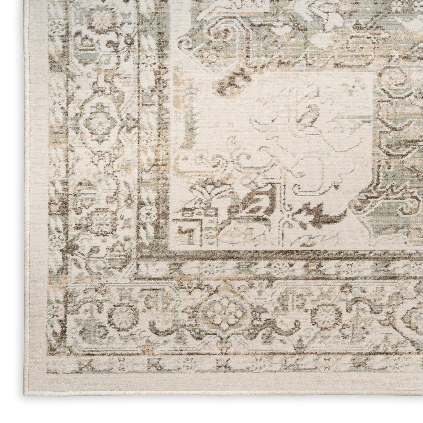 Nourison Home Soft Mist  Ivory Light Grey  Traditional