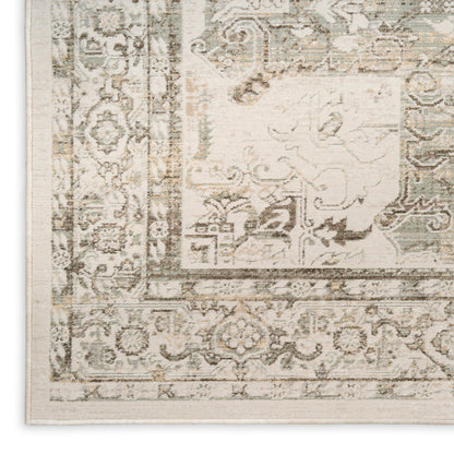 Nourison Home Soft Mist  Ivory Light Grey  Traditional