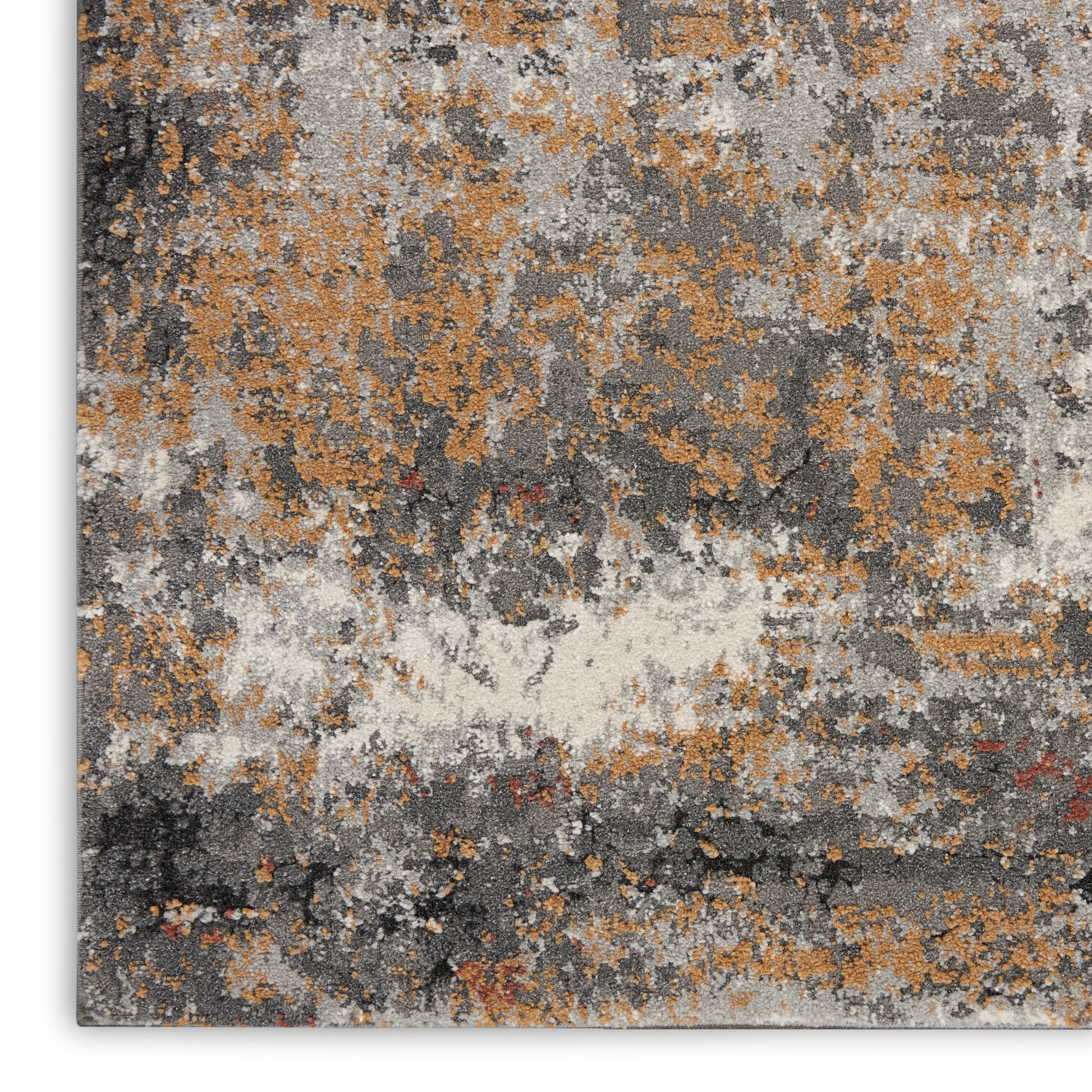 Nourison Home Tangra  Grey Multicolor  Contemporary