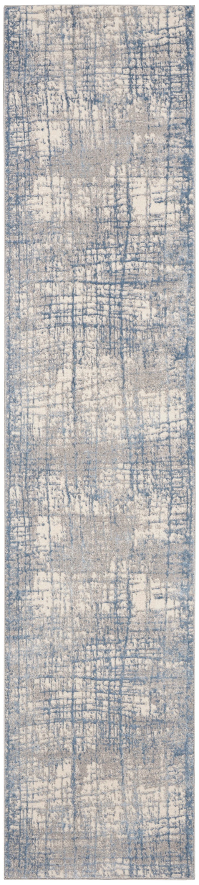 Calvin Klein CK950 Rush CK950 Ivory Blue Contemporary Power-loomed Rug