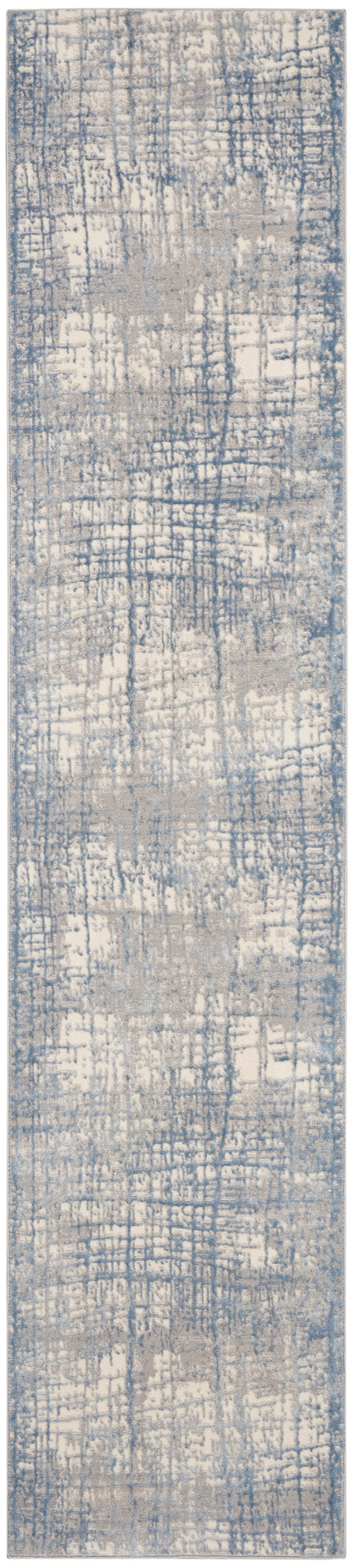 Calvin Klein CK950 Rush CK950 Ivory Blue Contemporary Power-loomed Rug