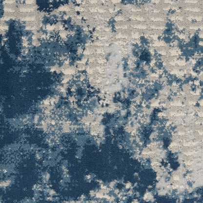 Nourison Home Rustic Textures  Grey Blue  Contemporary