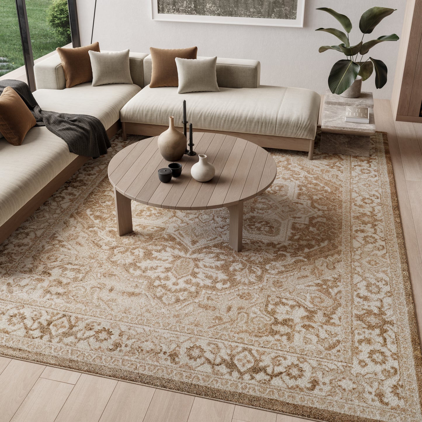 Nourison Home Dekor  Taupe Ivory  Traditional