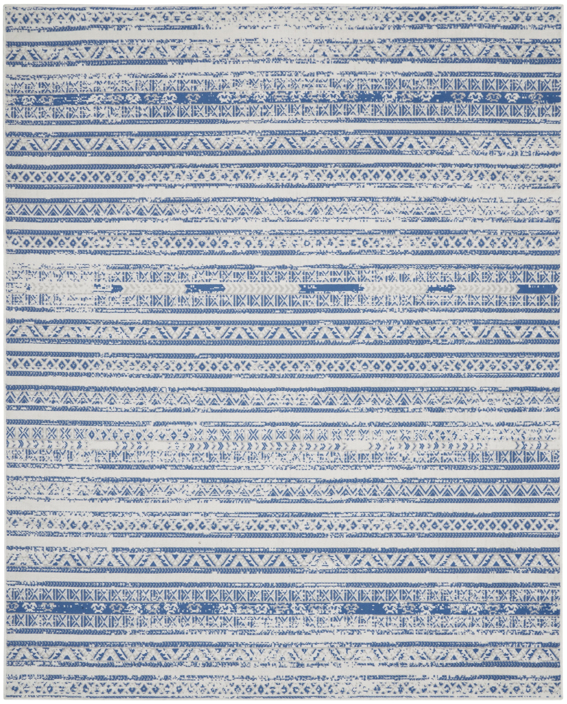 Nourison Home Whimsicle  Ivory Blue  Transitional