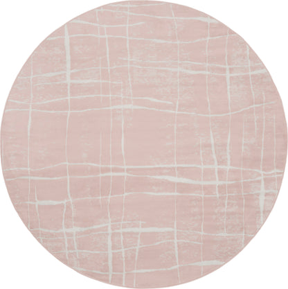 Nourison Home Whimsicle WHS09 Pink Ivory Contemporary Power-loomed Rug