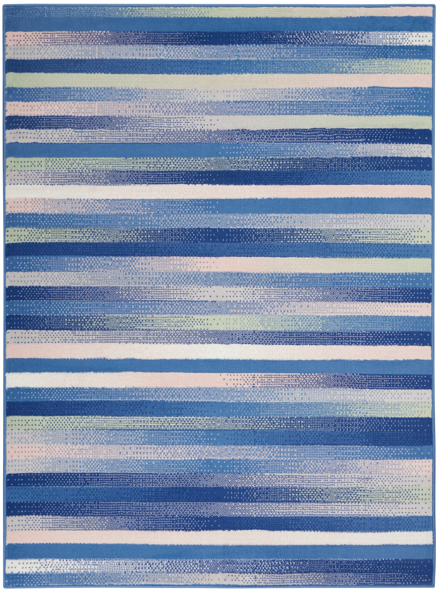 Nourison Home Whimsicle WHS12 Blue Multicolor Contemporary Power-loomed Rug