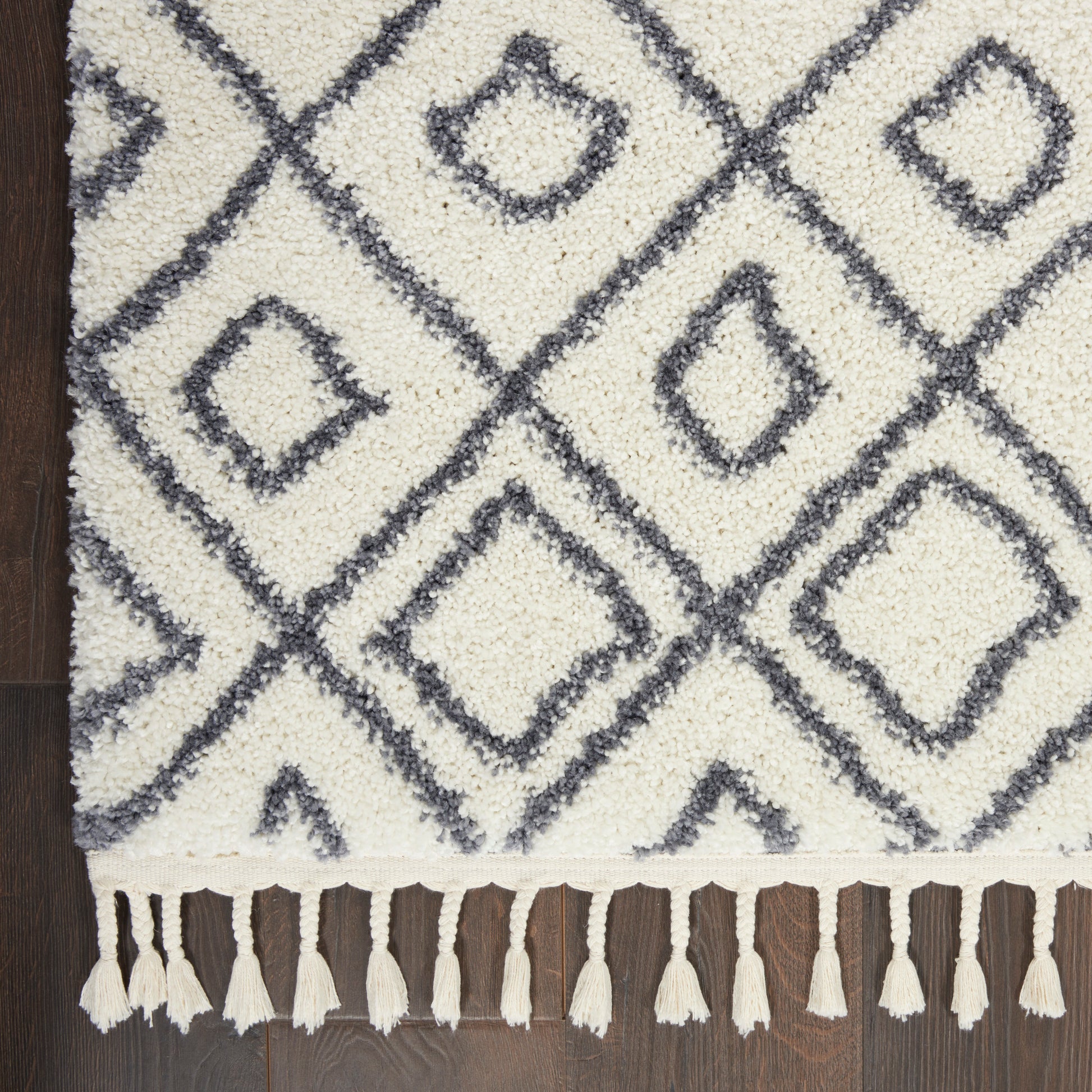 Nourison Home Serenity Shag  Ivory Slate  