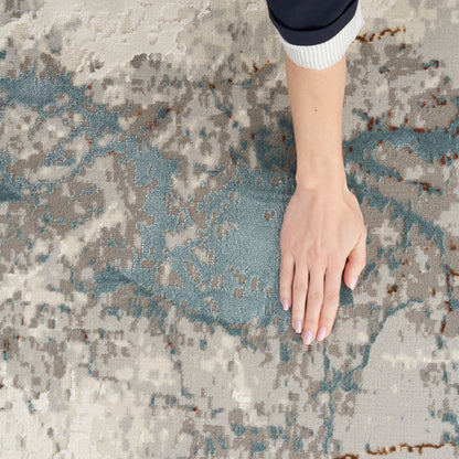 Nourison Home Desire  Ivory Grey Blue  Contemporary