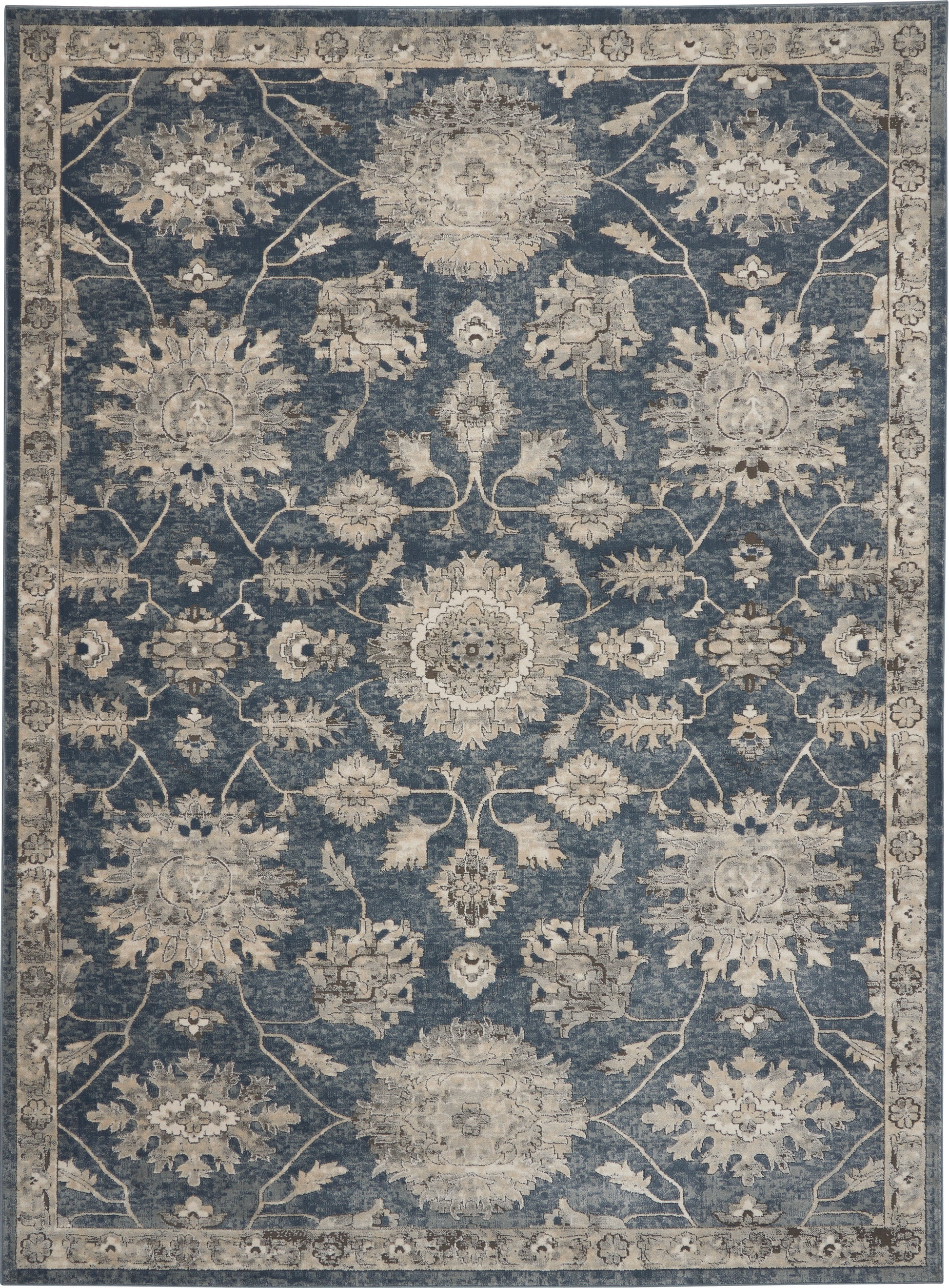 Nourison Home Quarry  Blue Beige  Traditional