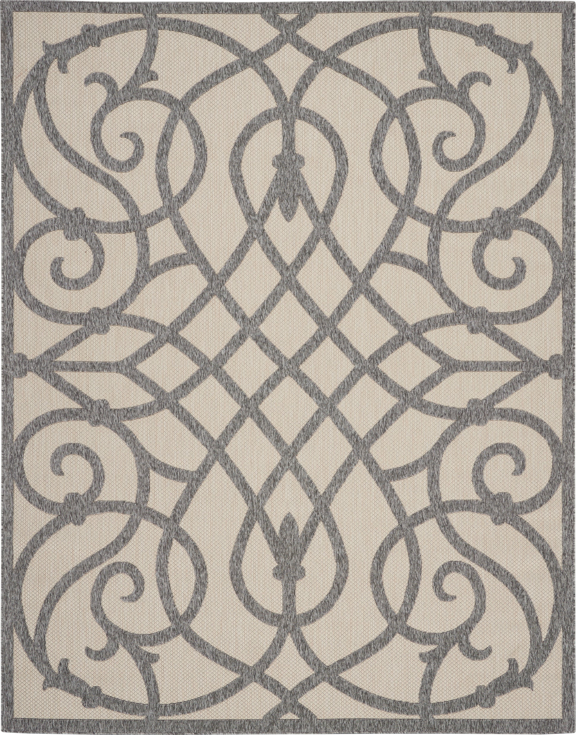 Nourison Home Cozumel  Cream Grey  Contemporary
