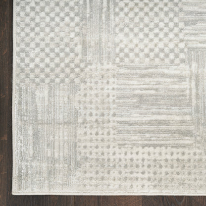 Nourison Home Glitz  Silver Grey  Contemporary