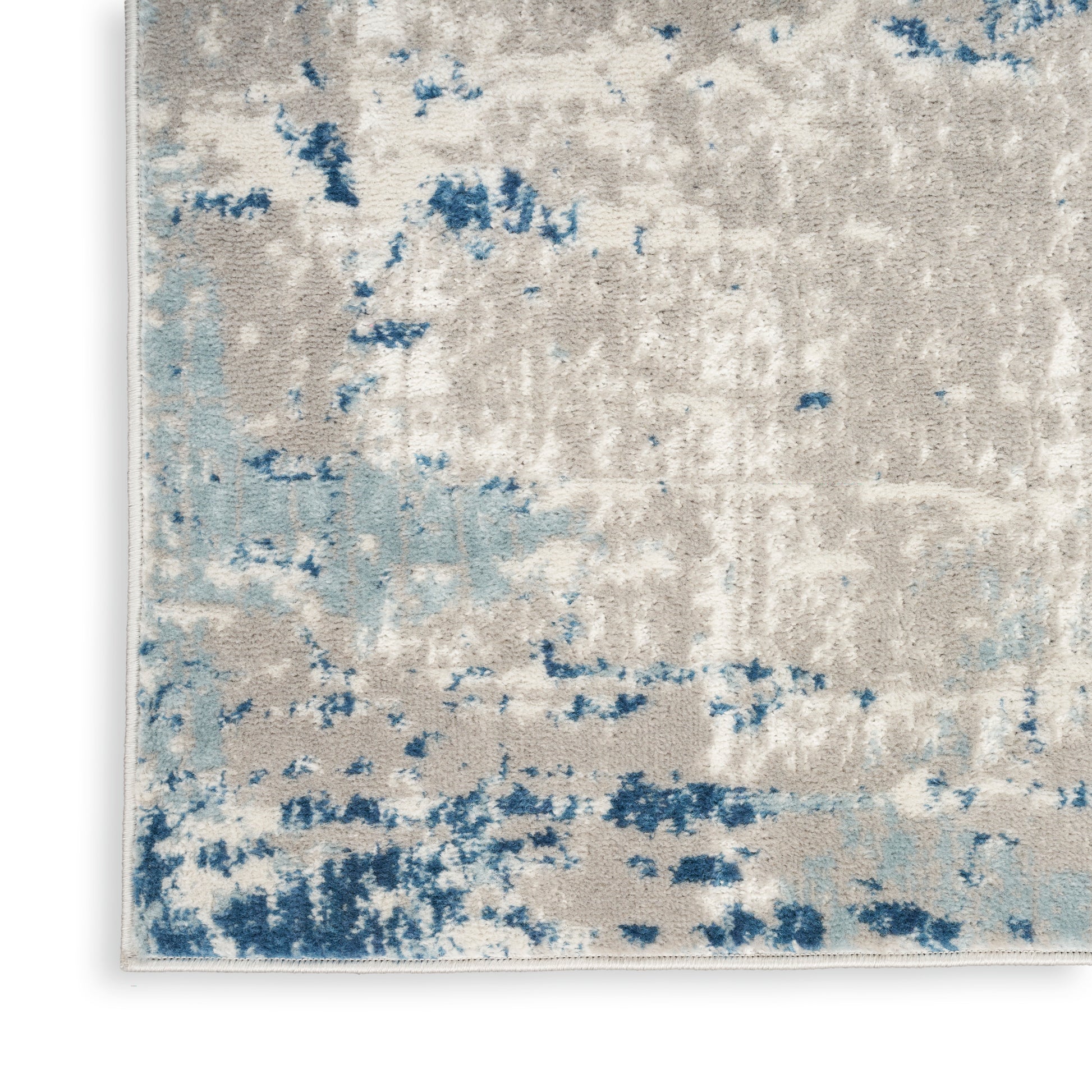 Nourison Home Quarry  Ivory Grey Blue  Contemporary