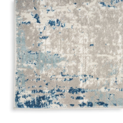 Nourison Home Quarry  Ivory Grey Blue  Contemporary