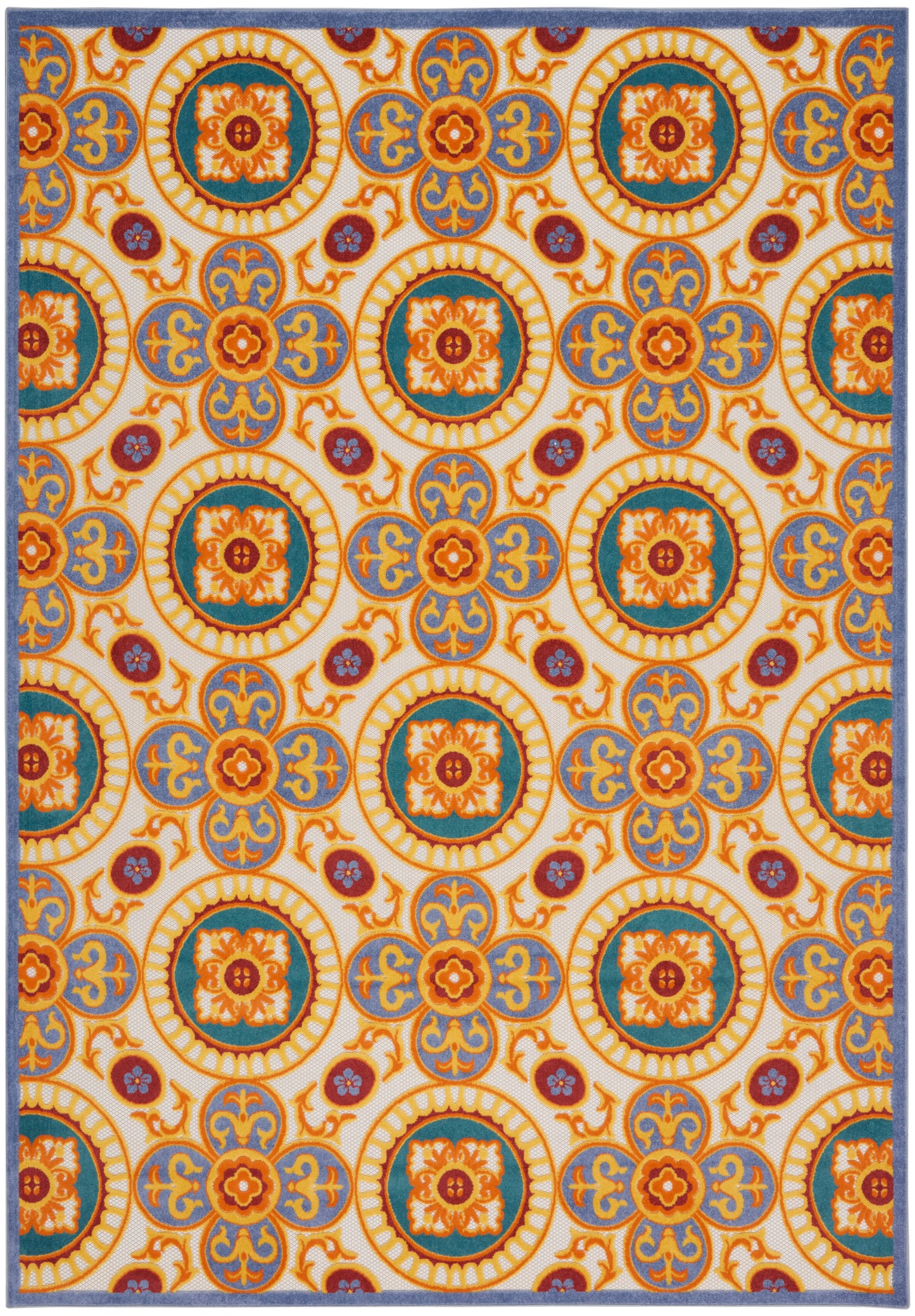 Nourison Home Aloha ALH30 Multicolor Contemporary Power-loomed Rugs