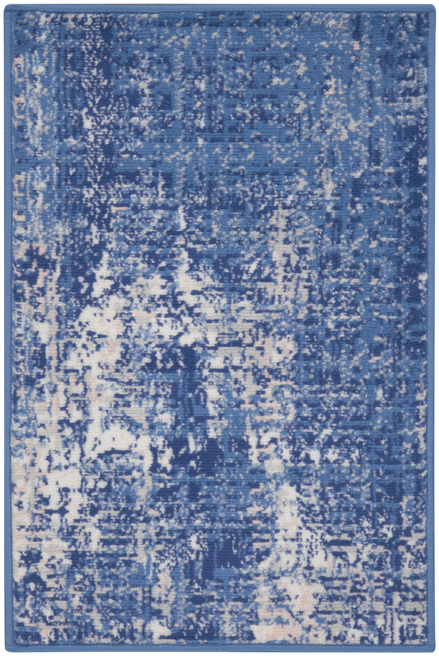 Nourison Home Whimsicle WHS08 Blue Ivory Contemporary Power-loomed Rug